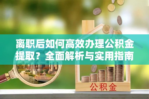 官田离职后如何高效办理公积金提取？全面解析与实用指南